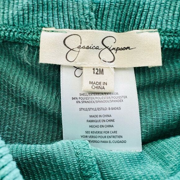 Jessic Simpson Baby Girls Outfit ‘Shine’ Sweatshirt and Pants Size 12 Months NWT - Picture 10 of 13